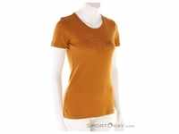 Ortovox 185 Merino Tangram Logo TS Damen T-Shirt-Orange-S