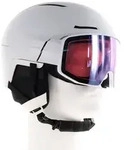 Salomon Driver Prime Sigma Plus Skihelm mit Visier-Weiss-S