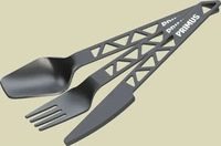 Primus 740550, Primus Trailcutlery Alu Besteck-Schwarz-One Size, Kostenlose