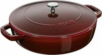 Staub 12612887, Staub: Br&auml;ter mit Chistera Drop-Structure, &Oslash;28cm, Grenadine