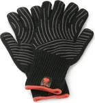 Weber 6669, Weber Grillhandschuh Set mit Silikon Grifffl&auml;chen, Schwarz S/M