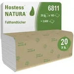 Hostess Natura Handt&uuml;cher, 2-lagig, wei&szlig;, 25 x 23 cm (20 x 180 Bl.)