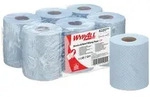 WYPALL Reach Papierwischt&uuml;cher 1-lagig, blau, 38 x 18,3 cm (6 Rl. &agrave; 280 Bl.)