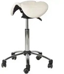 Sattelsitz Sattelhocker wei&szlig;