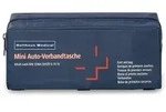 MINI KFZ-Verbandtasche, blau, gef&uuml;llt nach DIN 13164