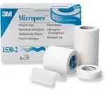 3M Micropore Vliespflaster 5 cm x 9,1m wei&szlig; 6 St&uuml;ck