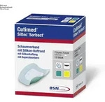 Cutimed Siltec Sorbact Schaumverband 7,5 x 7,5 cm, steril (12 Stck.)