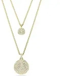 Swarovski Sublima Anh&auml;nger Layer, Wei&szlig;, Goldlegiert