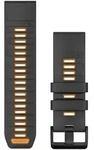 Garmin Ersatzarmband (Schnellwechsel-System) Silikon schiefergrau/ orange