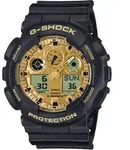 G-Shock Protection, Classic GA-100 Series, Schwarz / Gold, 55mm Herrenuhr