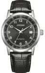 Citizen Automatik Dress Watch Leder schwarz, 40mm Herrenuhr NJ0210-05E