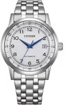 Citizen Automatik Dress Watch Edelstahl wei&szlig;, 40mm Herrenuhr NJ0210-56A