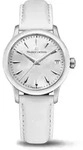 Maurice Lacroix 1975 Quartz 33mm, Quarzwerk, Lederband Wei&szlig; Damenuhr