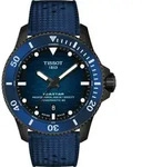 Tissot Seastar 2000 Automatik, 44mm, blaues Zifferblatt, Kautschukband Herrenuhr
