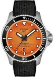 Tissot Seastar 2000 Automatik 44mm, Orange, 80 Stunden Gangreserve Herrenuhr