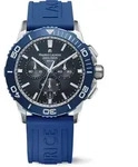 Maurice Lacroix PONTOS S SOLAR CHRONOGRAPH 42 mm, Blaues FKM-Kautschukarmband