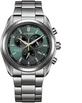 Citizen Super Titanium &trade; Eco-Drive gr&uuml;n &oslash; 40mm Herrenuhr AT2590-59X