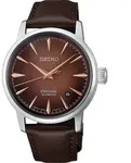 Seiko PRESAGE Automatik 3 Zeiger, 38mm, Lederband, Whiskey Mist (Braun)...