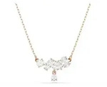 Swarovski Mesmera Halskette, Verschiedene Schliffe, Wei&szlig;, Ros&eacute;goldlegiert
