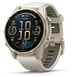 Garmin fēnix&reg; 8 43 mm AMOLED Sapphire Nebelgrau/Softgold 010-02903-11