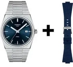 Tissot PRX Herrenuhr T137.410.11.041.00 Set mit blauem Kautschukband