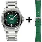 Mido Multifort TV Big Date Herrenuhr M049.526.11.091.00 Set mit Gr&uuml;nem Kautschukband