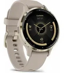 Garmin Venu 3S French Gray/Softgold mit Silikonarmband Damenuhr 010-02785-02