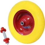 Schubkarrenrad Vollgummi 4.00-8 / 4.80 mit Achse 200 Kg Ersatzrad Schubkarre PU