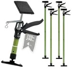 4x Deckenst&uuml;tze Einhandst&uuml;tze Montagest&uuml;tze Teleskopst&uuml;tze 115-290cm 45&deg;...