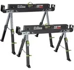 2x S&auml;gebock 2.0 DELUXE 9-fach h&ouml;henverstellbar Stahl bis 1300 kg Klappbock Ar...
