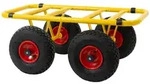 Ravendo Plattenwagen 300 kg Tragkraft Stahl Gelb Luftbereifung Plattentranspo...