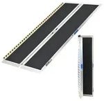 TRUTZHOLM Rollstuhlrampe 184 cm Traglast 272 kg Alu klappbar Antirutsch besch...