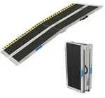TRUTZHOLM Rollstuhlrampe 183 cm Traglast 272 kg Alu 2-fach klappbar Friktions...
