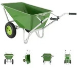 2-Rad Schubkarre XL 200 L 300 kg Gartenschubkarre Schiebkarre Hofkarre Luftra...