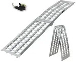 TRUTZHOLM 1 x Auffahrrampe 230 cm Traglast 680 kg Alu klappbar grau Riffelsta...
