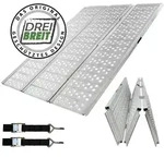 DREIBREIT by TRUTZHOLM Auffahrrampe Alu 255x115 cm 2-fach klappbar 1020 kg ge...