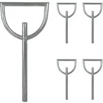 5x Fahrradanlehnb&uuml;gel 115 x 56 cm Stahl feuerverzinkt &Oslash; 60 mm zum...