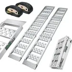 TRUTZHOLM 2x Auffahrrampe Alu 2-fach klappbar 198 cm Traglast 680 kg gerillt ...