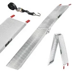 TRUTZHOLM 1x Auffahrrampe Alu klappbar 205 cm 340 kg Tragkraft rutschhemmend ...