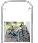 Fahrradanlehnb&uuml;gel 114 x 78 cm Stahl feuerverzinkt &Oslash; 49mm Einbetonieren...