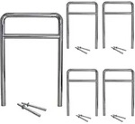 5 x Fahrradanlehnb&uuml;gel 118 x 78 cm Edelstahl &Oslash; 60 mm Einbetonieren...