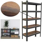 Wohnzimmerregal 150x75x30 cm dunkel Traglast 650 kg Steckregal Schwerlastrega...