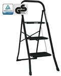 Trittleiter 3-stufig klappbar T&Uuml;V/GS 150 kg Anti-Rutsch Trittfl&auml;chen...