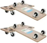 4er Set Transportroller SOFT WHEEL indoor MDF Platte 200 kg