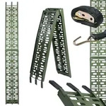 TRUTZHOLM 1x Auffahrrampe klappbar 228 cm Traglast 340 kg Alu oliv gelocht Mo...
