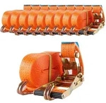 10x Spanngurt Ratschen Zurrgurt 10m 4t 4000kg 4to T&Uuml;V/GS ORANGE 2-tlg.