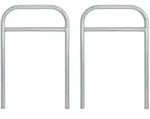 2x Fahrradanlehnb&uuml;gel 115 x 78 cm Stahl feuerverzinkt &Oslash; 49 mm zum...