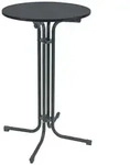 Stehtisch klappbar &Oslash; 70 cm H&ouml;he 110 cm Stahl Gastrotisch Partytisch...