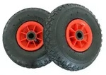 2x Sackkarrenrad Luftrad 260x85 mm 3.00-4 Nabe &Oslash; 20 mm robustes 4 PR Gewebe...