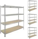 4x Schwerlastregal 180x160x60 cm Traglast 1000 kg Steckregal Lagerregal Kelle...